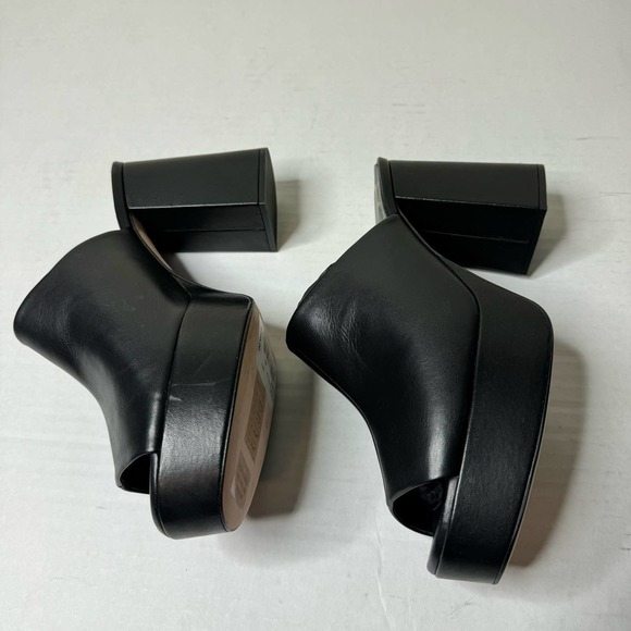 Ted Baker Black Deltino Leather Platform Mule NEW Size 10 US / 40 EU - Picture 4 of 9